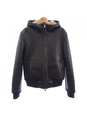 Fendi Leather Jacket Brown